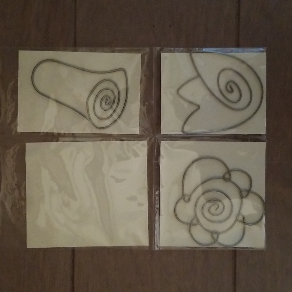 Set of Three Large Floral Paper Clips
